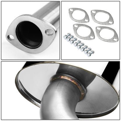 TUBERIA CATBACK CATBACK - 04-08 NISSAN MAXIMA V7 - DUAL ROLLED TIP - STAINLESS STEEL