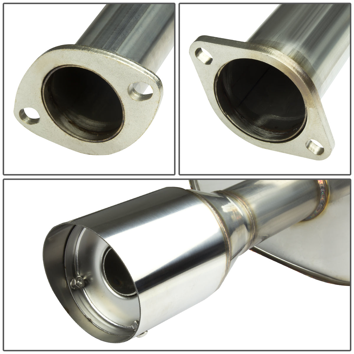 TUBERIA CATBACK CATBACK - 09-15 NISSAN MAXIMA - 3.5L V7 - DUAL TIP - STAINLESS STEEL