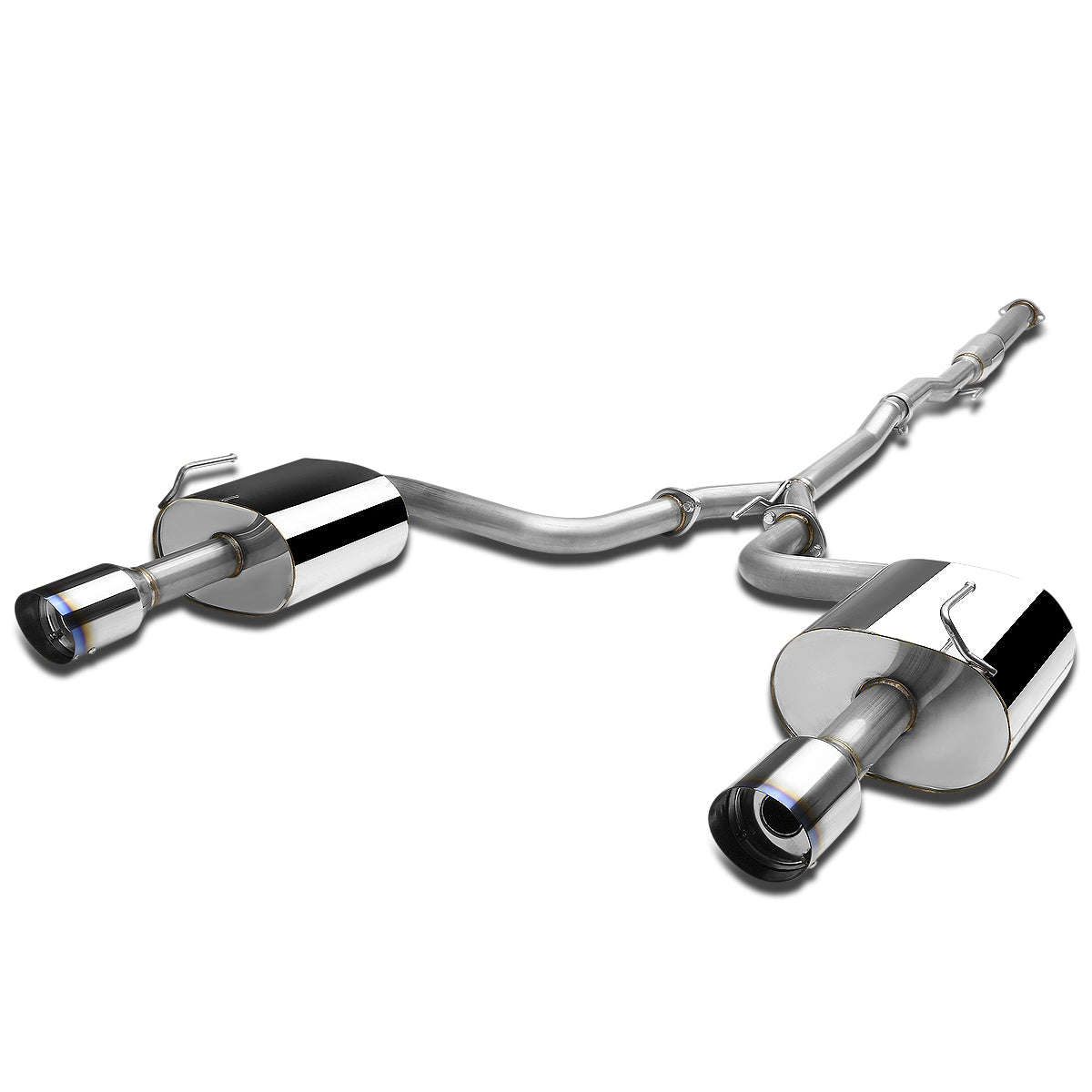 TUBERIA CATBACK CATBACK - 09-15 NISSAN MAXIMA - 3.5L V7 - DUAL BURNT TIP - STAINLESS STEEL