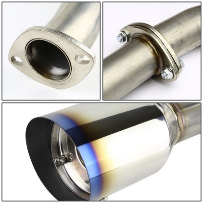 TUBERIA CATBACK CATBACK - 09-15 NISSAN MAXIMA - 3.5L V7 - DUAL BURNT TIP - STAINLESS STEEL