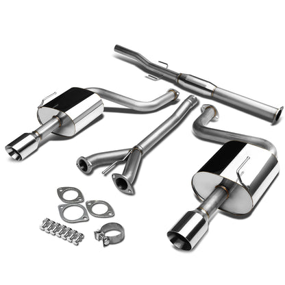 TUBERIA CATBACK CATBACK - 09-15 NISSAN MAXIMA - 3.5L V7 - DUAL ROLLED TIP - STAINLESS STEEL
