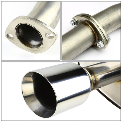 TUBERIA CATBACK CATBACK - 09-15 NISSAN MAXIMA - 3.5L V7 - DUAL ROLLED TIP - STAINLESS STEEL