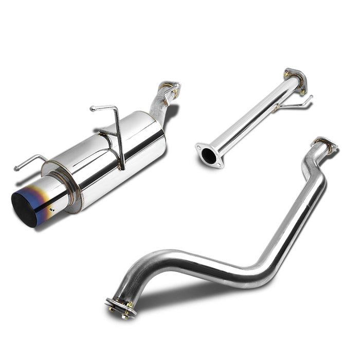 TUBERIA CATBACK CATBACK - 02-06 NISSAN SENTRA - 2.4L 4CYL - SINGLE BURNT TIP - STAINLESS STEEL
