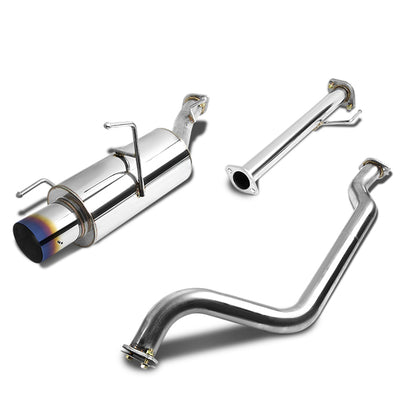 TUBERIA CATBACK CATBACK - 02-06 NISSAN SENTRA - 2.4L 4CYL - SINGLE BURNT TIP - STAINLESS STEEL