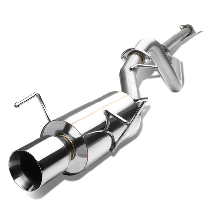 TUBERIA CATBACK CATBACK - 02-06 NISSAN SENTRA - 2.4L 4CYL - SINGLE ROLLED TIP - STAINLESS STEEL