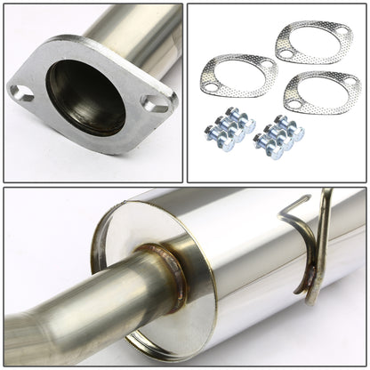 TUBERIA CATBACK CATBACK - 02-06 NISSAN SENTRA - 2.4L 4CYL - SINGLE ROLLED TIP - STAINLESS STEEL