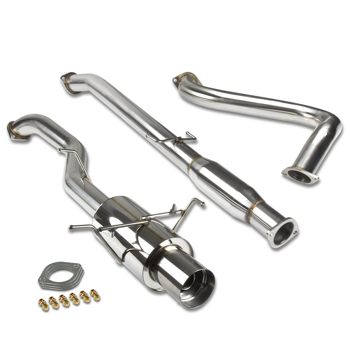 TUBERIA CATBACK CATBACK - 07-12 NISSAN SENTRA - 2.5L 4CYL - SINGLE TIP - STAINLESS STEEL