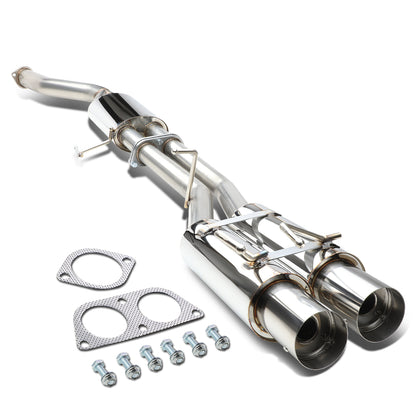TUBERIA CATBACK CATBACK - 89-94 NISSAN 240SX S14 - DUAL TIP - STAINLESS STEEL
