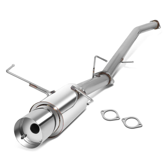 TUBERIA CATBACK CATBACK - 95-98 NISSAN 240SX S15 - SINGLE TIP - STAINLESS STEEL