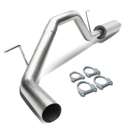 TUBERIA CATBACK CATBACK - 95-98 NISSAN 240SX S16 - SINGLE ROLLED TIP - STAINLESS STEEL