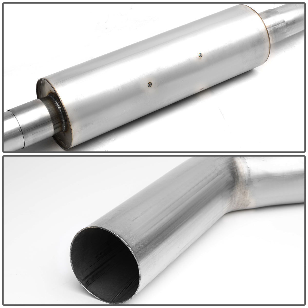 TUBERIA CATBACK CATBACK - 95-98 NISSAN 240SX S16 - SINGLE ROLLED TIP - STAINLESS STEEL