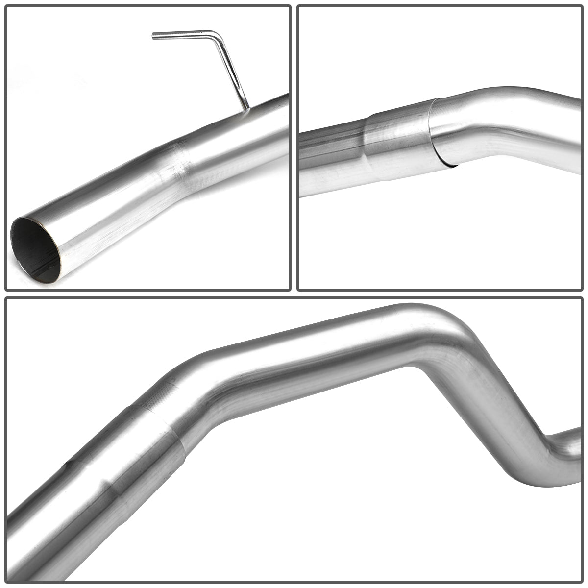 TUBERIA CATBACK CATBACK - 95-98 NISSAN 240SX S16 - SINGLE ROLLED TIP - STAINLESS STEEL