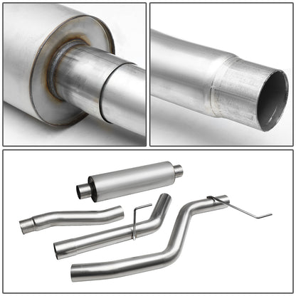 TUBERIA CATBACK CATBACK - 95-98 NISSAN 240SX S16 - SINGLE ROLLED TIP - STAINLESS STEEL