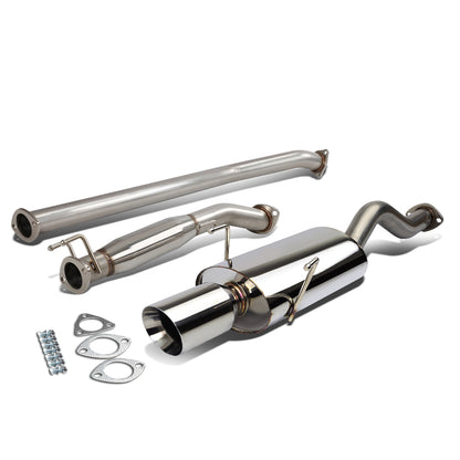 TUBERIA CATBACK CATBACK - 02-06 ACURA RSX DC5 - OE STYLE - SINGLE ROLLED TIP - STAINLESS STEEL