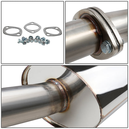 TUBERIA CATBACK CATBACK - 05-07 CHEVY COBALT LS/LT/LTZ 2.2L - OE STYLE - SINGLE ROLLED TIP - STAINLESS STEEL