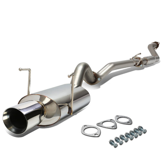 TUBERIA CATBACK CATBACK - 02-05 HONDA CIVIC SI EP3 - OE STYLE - SINGLE ROLLED TIP - STAINLESS STEEL