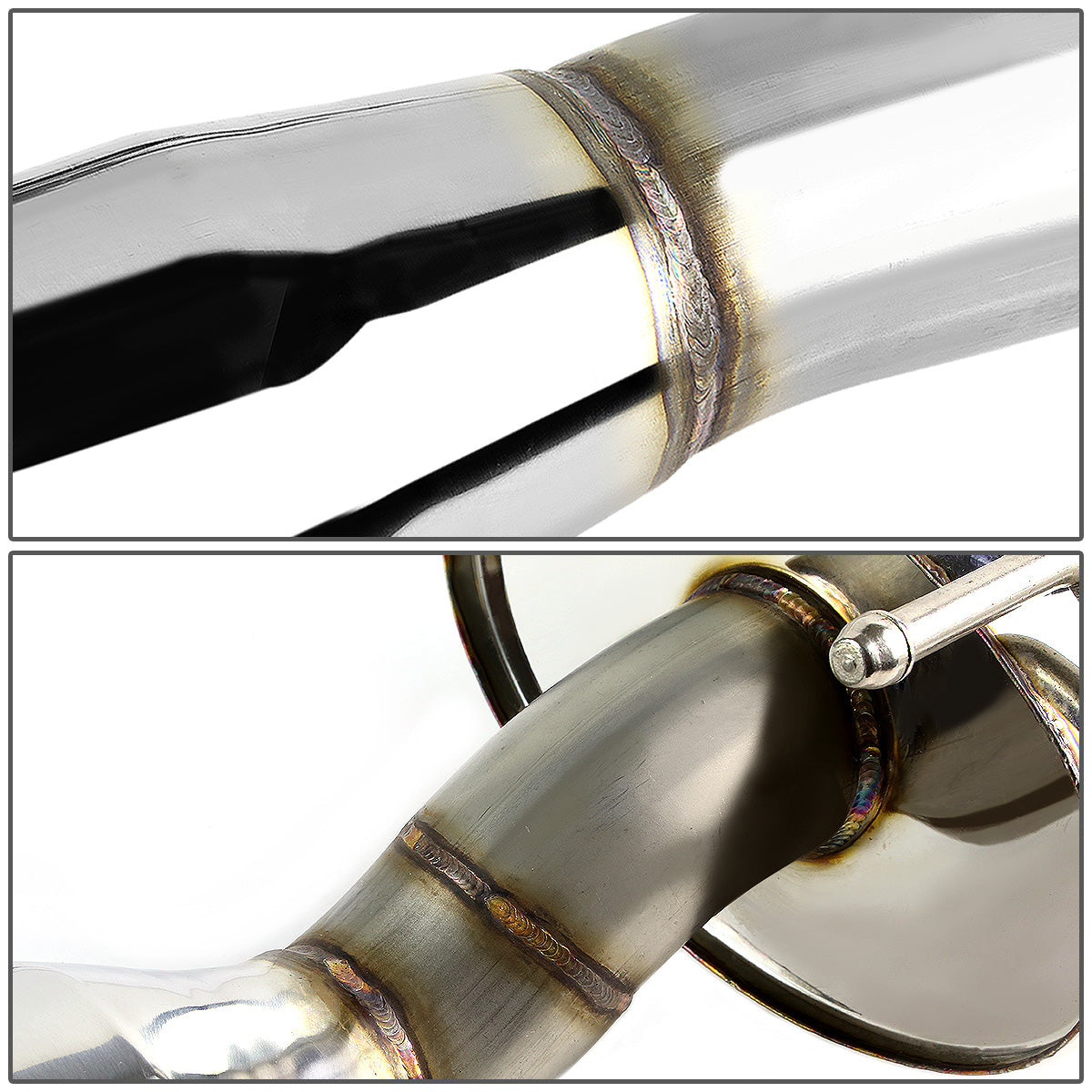 TUBERIA CATBACK CATBACK - 12-15 HONDA CIVIC COUPE - OE STYLE - SINGLE TIP - STAINLESS STEEL