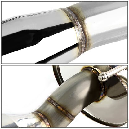 TUBERIA CATBACK CATBACK - 12-15 HONDA CIVIC COUPE - OE STYLE - SINGLE TIP - STAINLESS STEEL