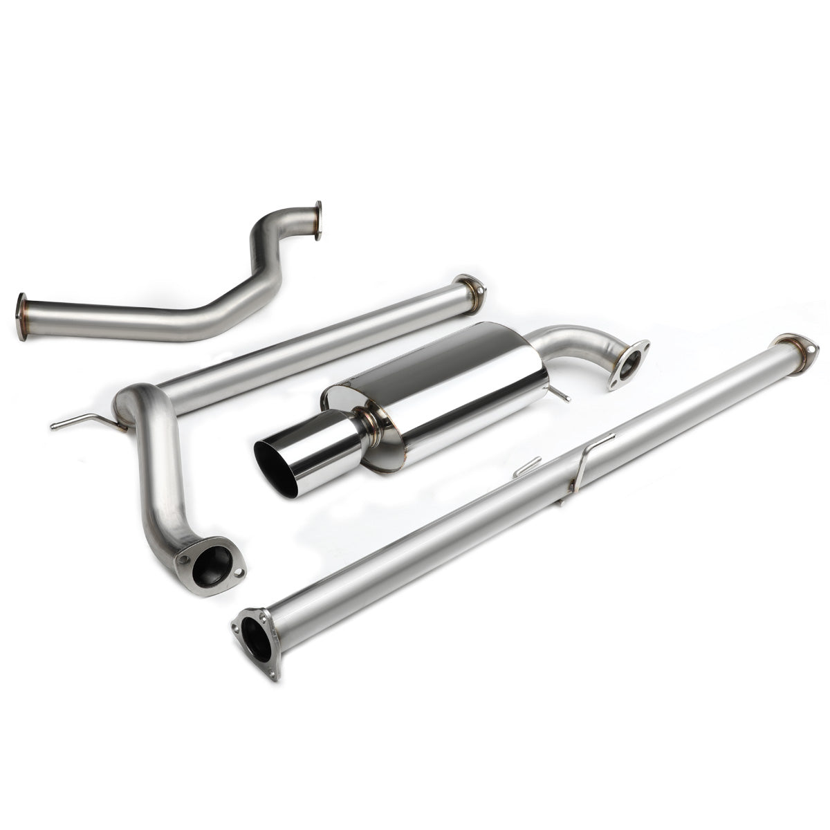 TUBERIA CATBACK CATBACK - 88-91 HONDA CIVIC 4-DOOR - OEM STYLE - SINGLE TIP - STAINLESS STEEL