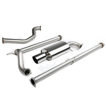 TUBERIA CATBACK CATBACK - 88-91 HONDA CIVIC 4-DOOR - OEM STYLE - SINGLE TIP - STAINLESS STEEL