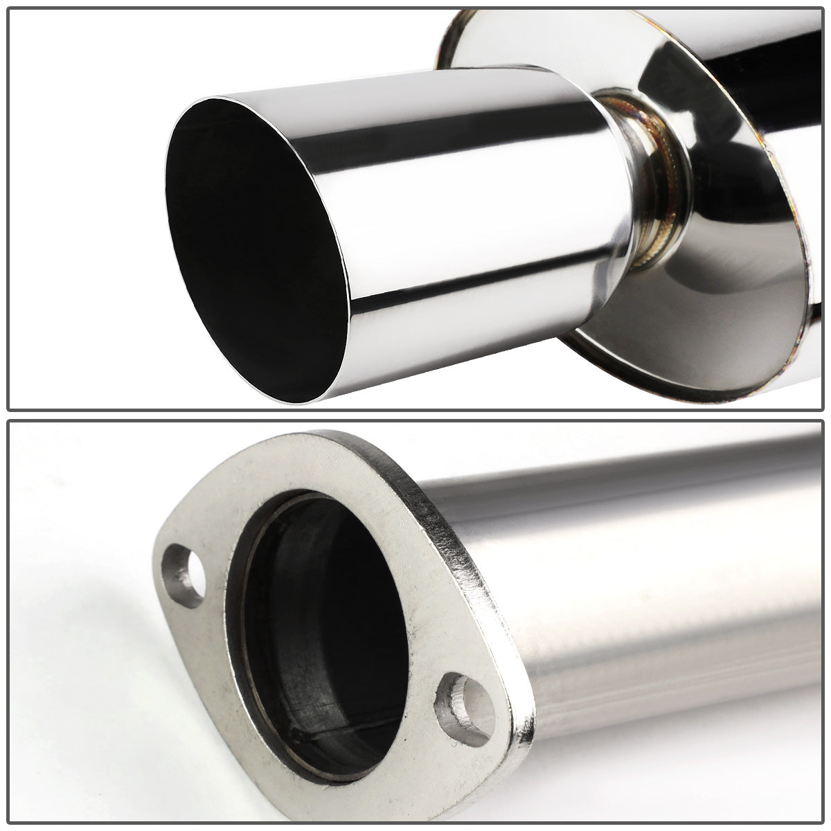 TUBERIA CATBACK CATBACK - 88-91 HONDA CIVIC 4-DOOR - OEM STYLE - SINGLE TIP - STAINLESS STEEL