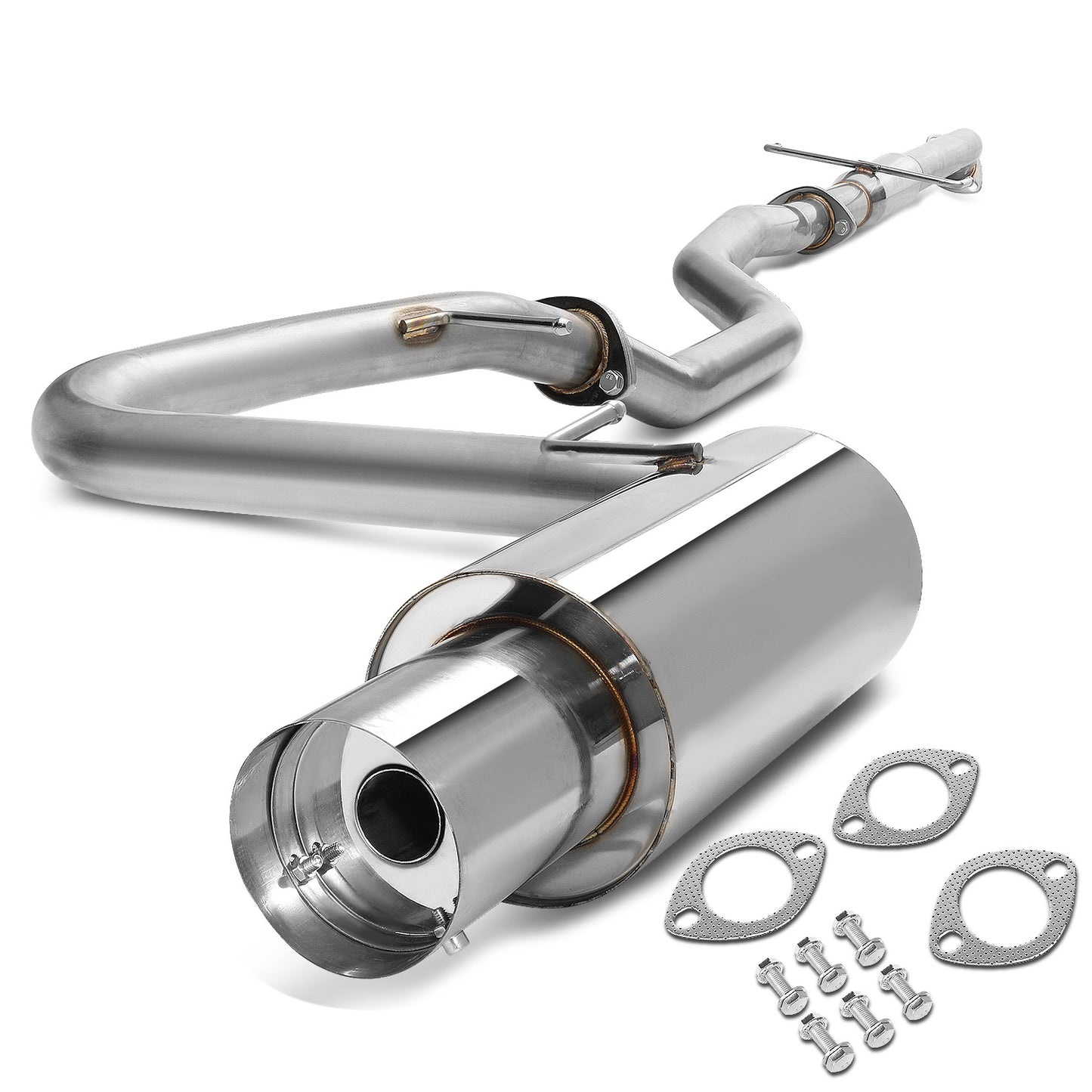 TUBERIA CATBACK CATBACK - 05-10 SCION TC 2.4L - SINGLE TIP - STAINLESS STEEL
