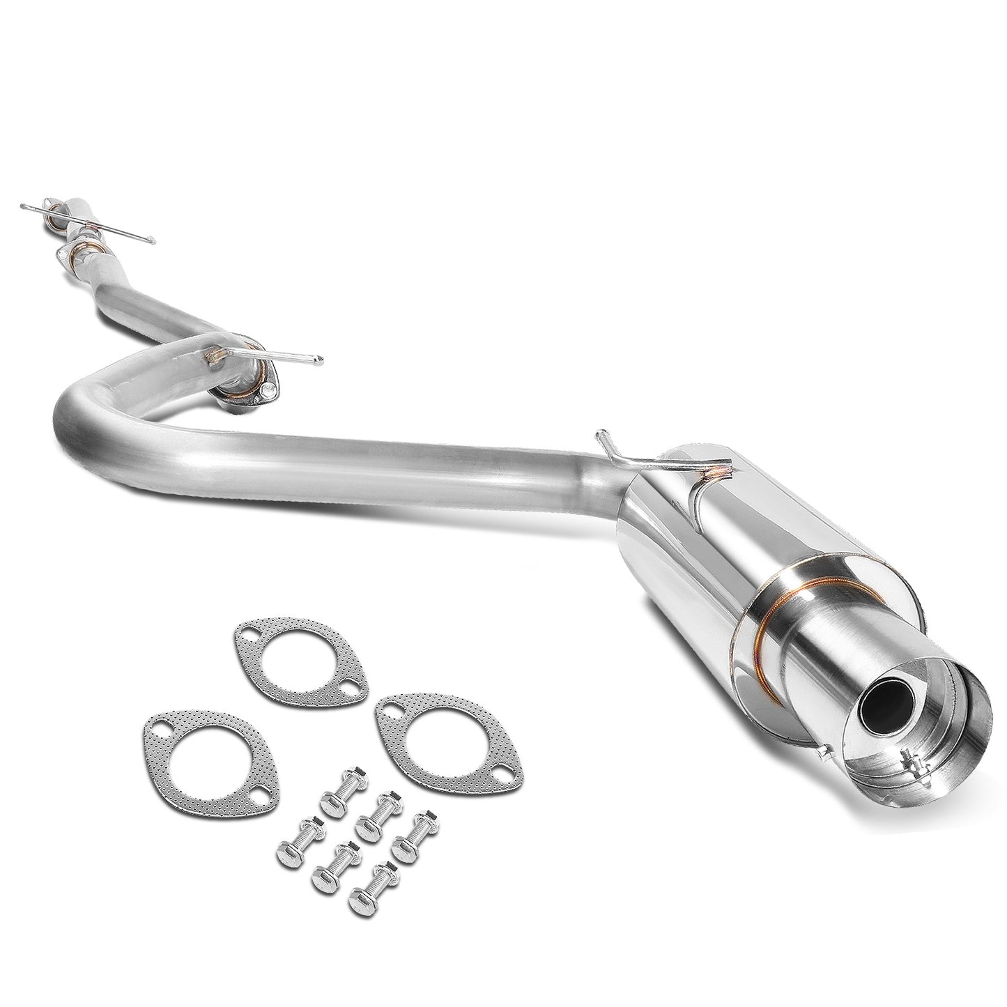 TUBERIA CATBACK CATBACK - 05-10 SCION TC 2.4L - SINGLE TIP - STAINLESS STEEL