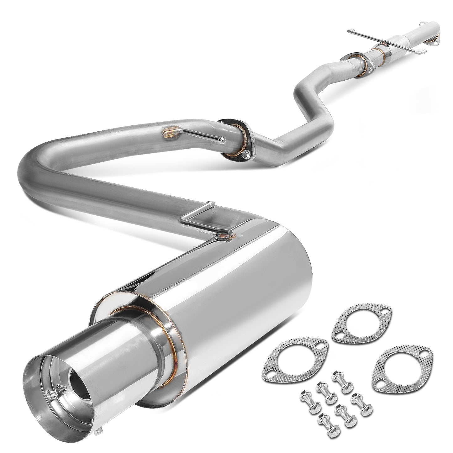 TUBERIA CATBACK CATBACK - 05-10 SCION TC 2.4L - SINGLE TIP - STAINLESS STEEL