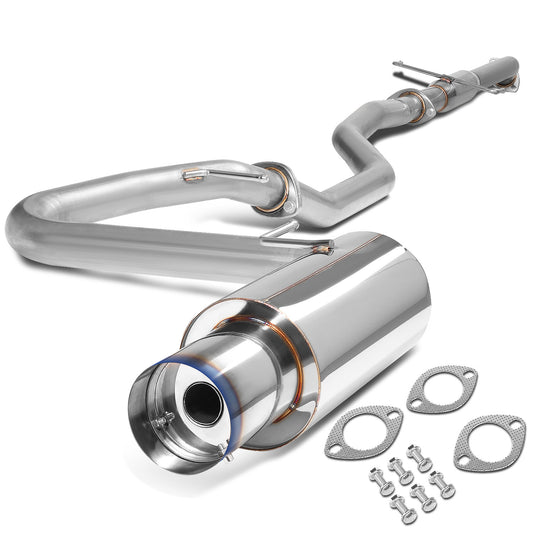 TUBERIA CATBACK CATBACK - 05-10 SCION TC - 2.4L - SINGLE BURNT TIP - STAINLESS STEEL
