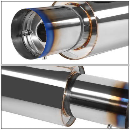 TUBERIA CATBACK CATBACK - 05-10 SCION TC - 2.4L - SINGLE BURNT TIP - STAINLESS STEEL