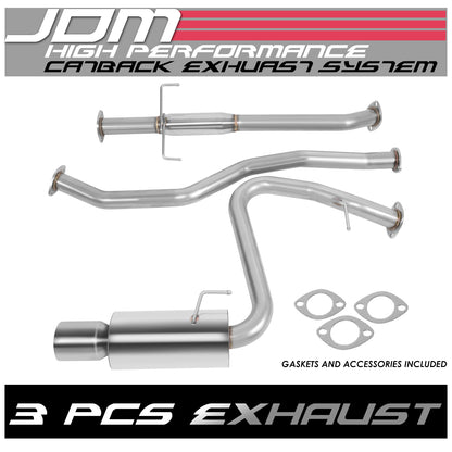TUBERIA CATBACK CATBACK - 05-10 SCION TC 2.4L - SINGLE ROLLED TIP - STAINLESS STEEL