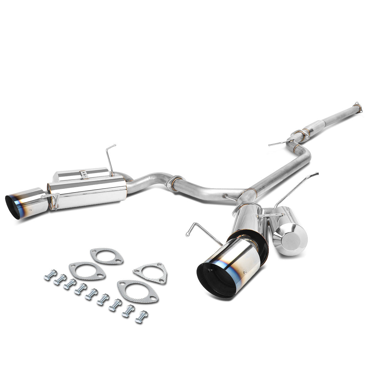 TUBERIA CATBACK CATBACK - 04-08 ACURA TSX CL10 - SINGLE TIP - STAINLESS STEEL