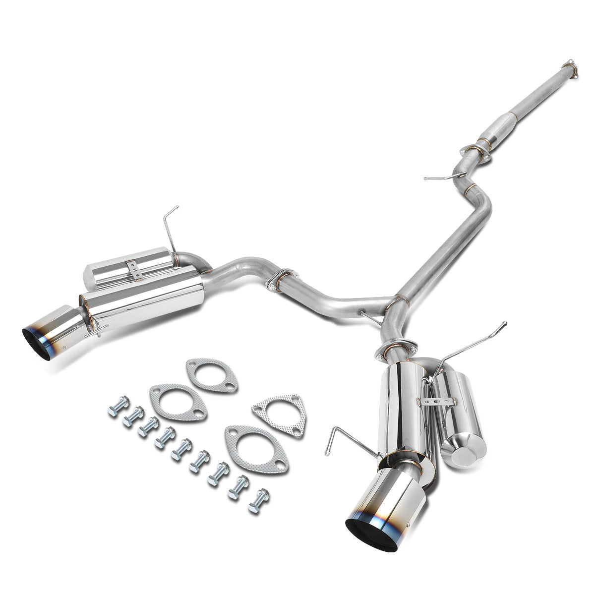 TUBERIA CATBACK CATBACK - 04-08 ACURA TSX CL10 - SINGLE TIP - STAINLESS STEEL