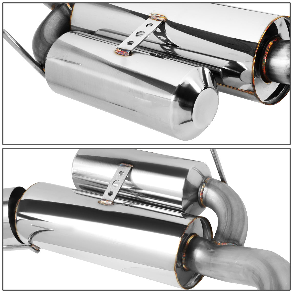 TUBERIA CATBACK CATBACK - 04-08 ACURA TSX CL10 - SINGLE TIP - STAINLESS STEEL