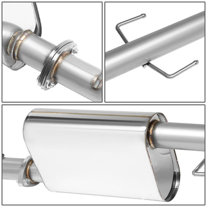 TUBERIA CATBACK CATBACK - 13-15 TOYOTA TACOMA CREW / EXTENDED CAB 2.7L WITH 5/6FT BED - SINGLE TIP - STAINLESS STEEL