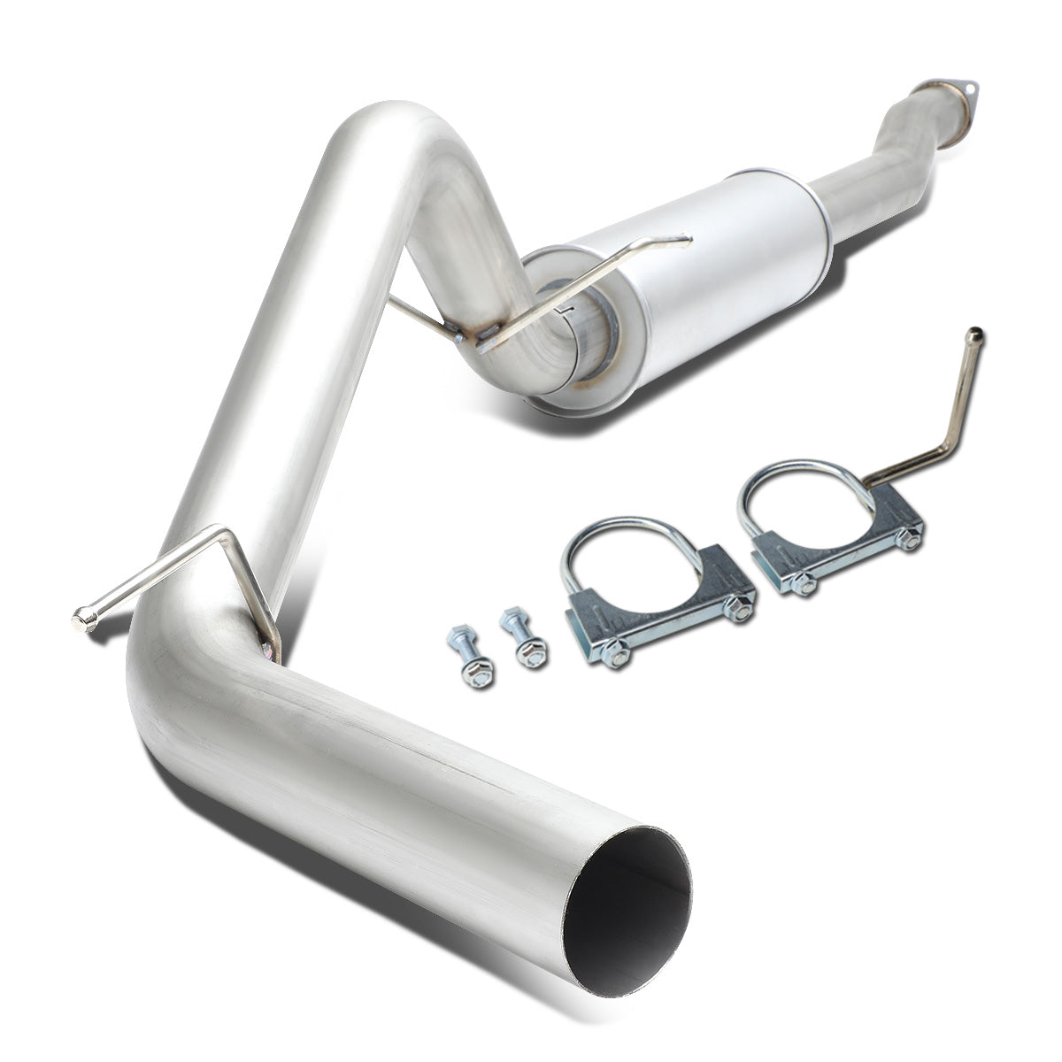 TUBERIA CATBACK CATBACK - 16-18 TOYOTA TACOMA 3.5L - SINGLE TIP - STAINLESS STEEL