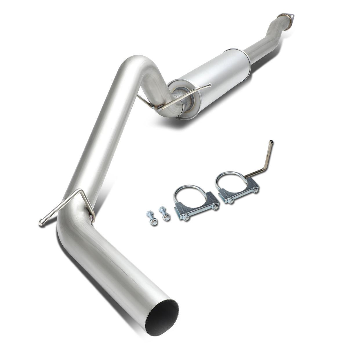 TUBERIA CATBACK CATBACK - 16-18 TOYOTA TACOMA 3.5L - SINGLE TIP - STAINLESS STEEL