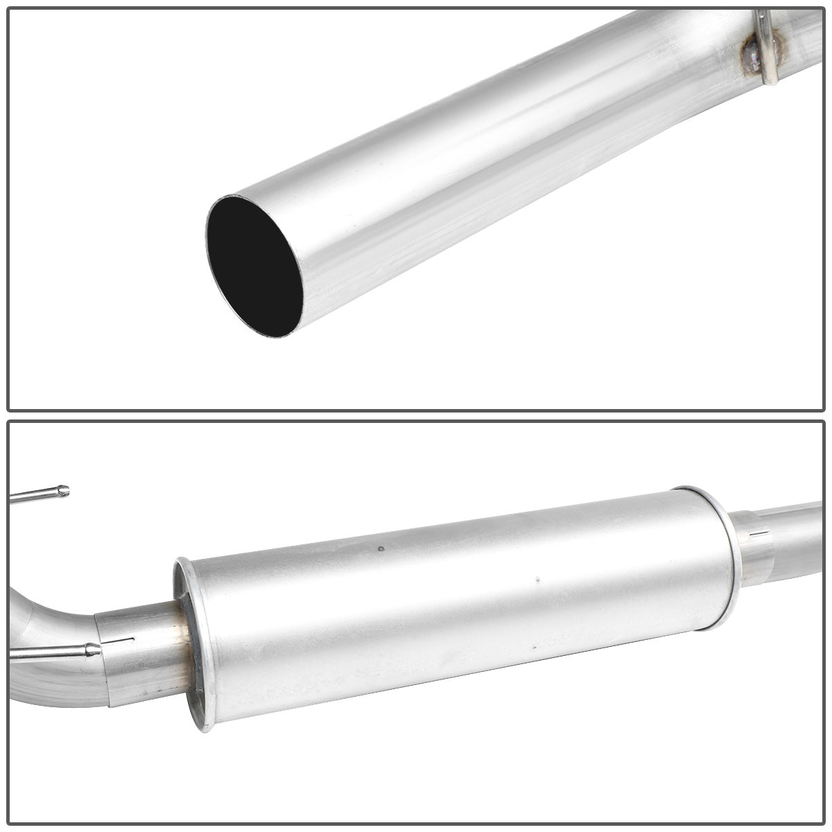 TUBERIA CATBACK CATBACK - 16-18 TOYOTA TACOMA 3.5L - SINGLE TIP - STAINLESS STEEL