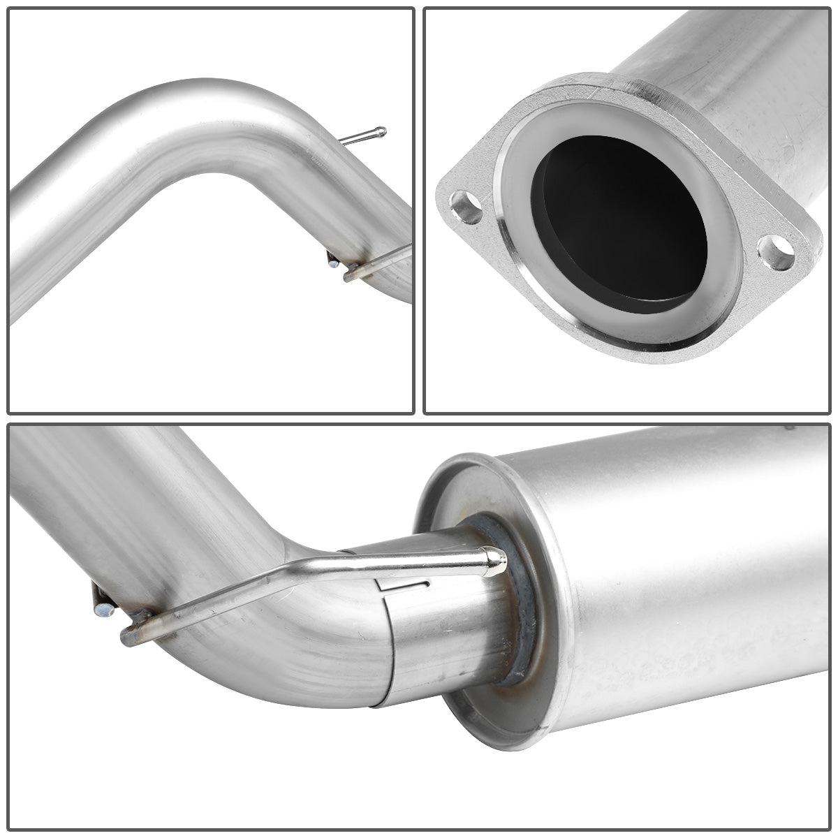 TUBERIA CATBACK CATBACK - 16-18 TOYOTA TACOMA 3.5L - SINGLE TIP - STAINLESS STEEL