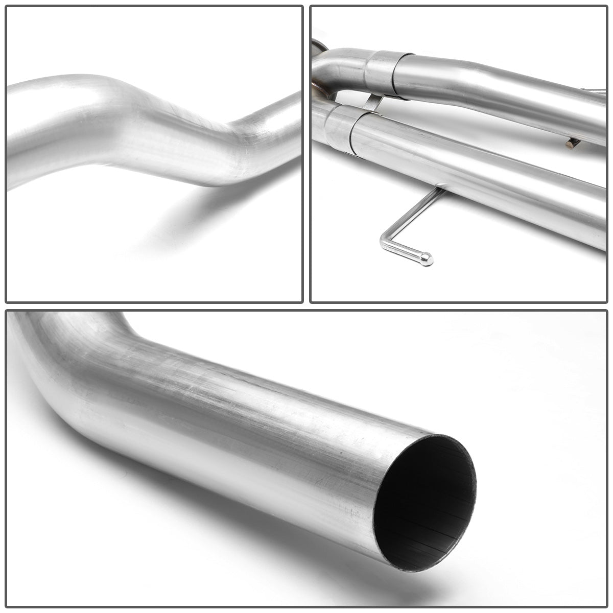 TUBERIA CATBACK CATBACK - 09-17 TOYOTA TUNDRA 4.6L / 5.7L - SINGLE TIP - STAINLESS STEEL