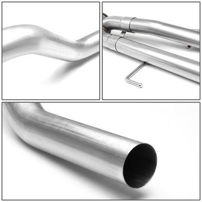 TUBERIA CATBACK CATBACK - 09-17 TOYOTA TUNDRA 4.6L / 5.7L - SINGLE TIP - STAINLESS STEEL
