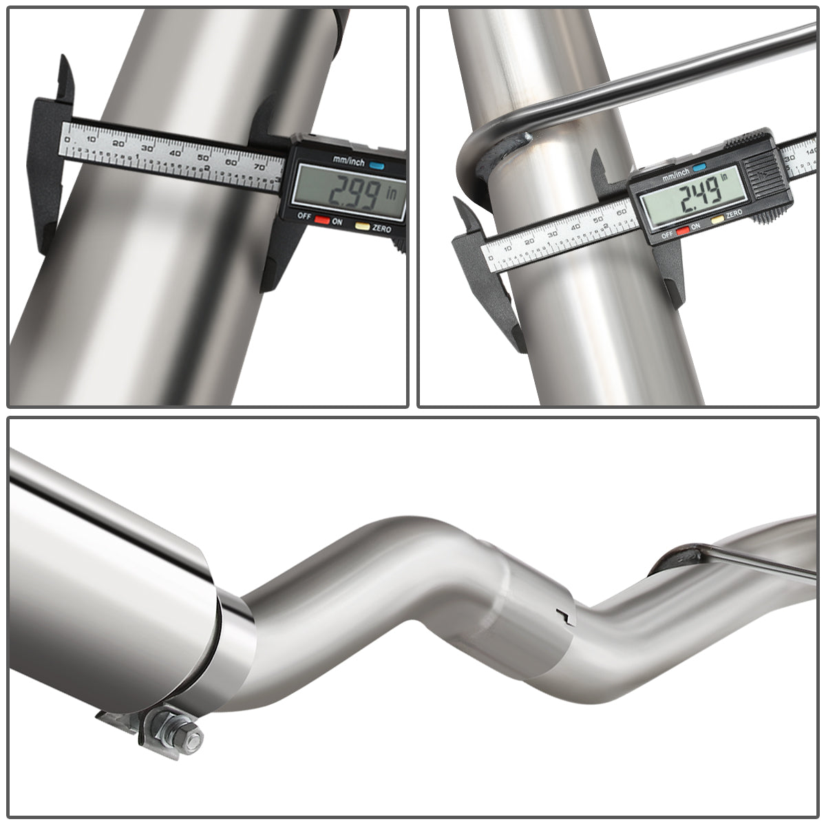 TUBERIA CATBACK CATBACK - 04-08 FORD F-150 4.6L, 5.4L / 06-08 LINCOLN MARK LT 4.6L, 5.4L - EXCLUDES SUPERCAB MODELS WITH 8FT BED - ALUMINIZED / STAINLESS