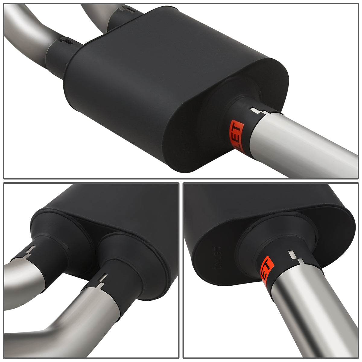 TUBERIA CATBACK CATBACK - 04-08 FORD F-150 4.6L, 5.4L / 06-08 LINCOLN MARK LT 4.6L, 5.4L - EXCLUDES SUPERCAB MODELS WITH 8FT BED - ALUMINIZED / STAINLESS