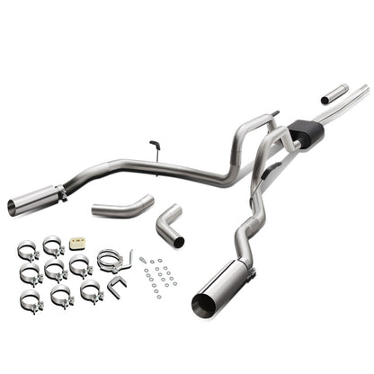 TUBERIA CATBACK CATBACK - 04-08 FORD F-150 4.6L, 5.4L / 06-08 LINCOLN MARK LT 4.6L, 5.4L - EXCLUDES SUPERCAB MODELS WITH 8FT BED - ALUMINIZED / STAINLESS