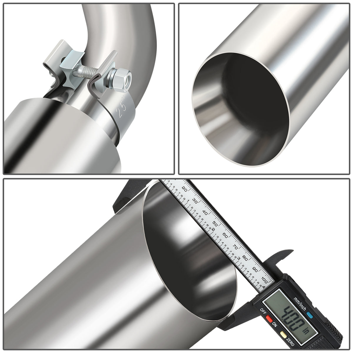 TUBERIA CATBACK CATBACK - 09-14 FORD F-150 4.6L, 5.0L, 5.4L - EXCLUDES RAPTOR, ECOBOOST, 6.2L MODELS - EXACT FIT FOR 163" WHEELBASE MODELS WITH INCLUDED EXTENSION PIPE SUPER CAB WITH 8FT BED - SHORTER MODELS WILL REQUIRE TRIMMING OF EXTENSION PIPE OR MAIN