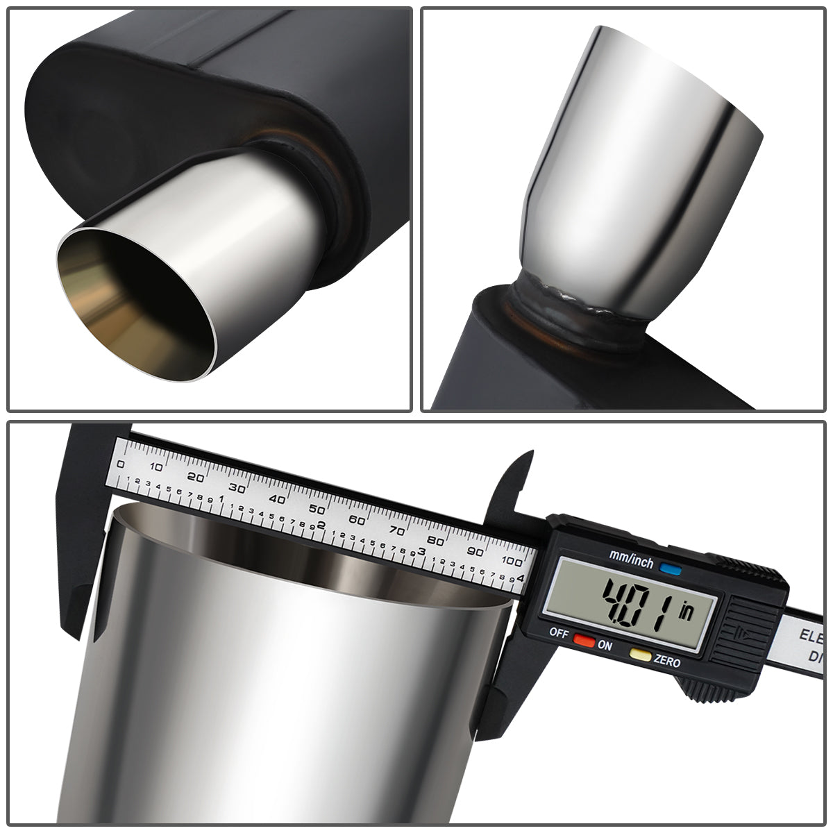 TUBERIA CATBACK CATBACK - 05-10 FORD MUSTANG 4.6L, 5.4L - ALUMINIZED / STAINLESS