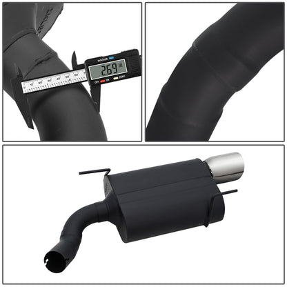 TUBERIA CATBACK CATBACK - 05-10 FORD MUSTANG 4.6L, 5.4L - ALUMINIZED / STAINLESS