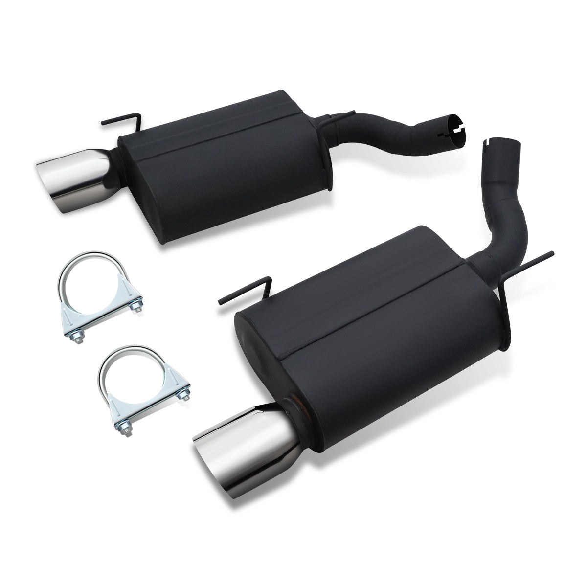 TUBERIA CATBACK CATBACK - 05-10 FORD MUSTANG 4.6L, 5.4L - ALUMINIZED / STAINLESS