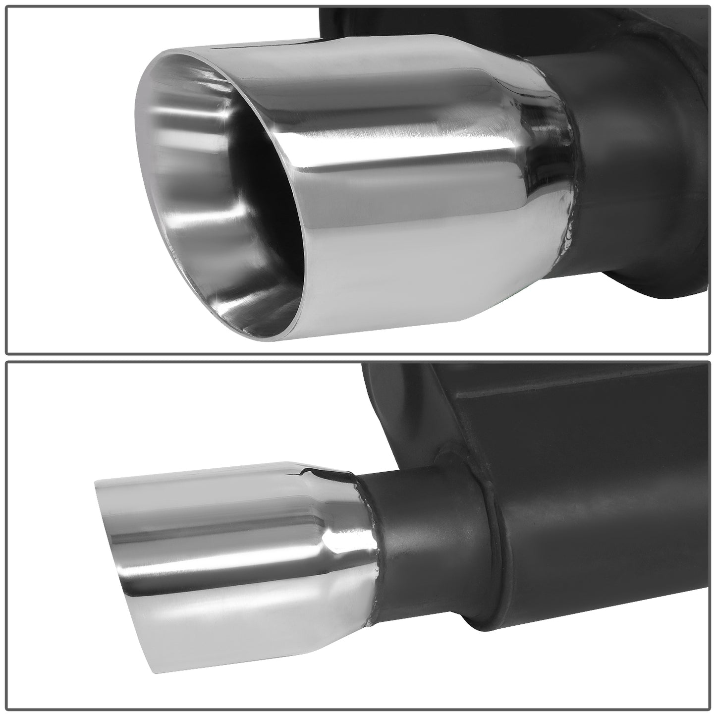 TUBERIA CATBACK CATBACK - 13-14 FORD MUSTANG 5.0L - ALUMINIZED / STAINLESS