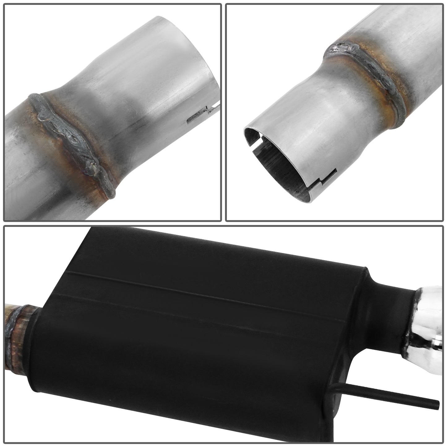 TUBERIA CATBACK CATBACK - 15-17 FORD MUSTANG GT 5.0L - ALUMINIZED / STAINLESS